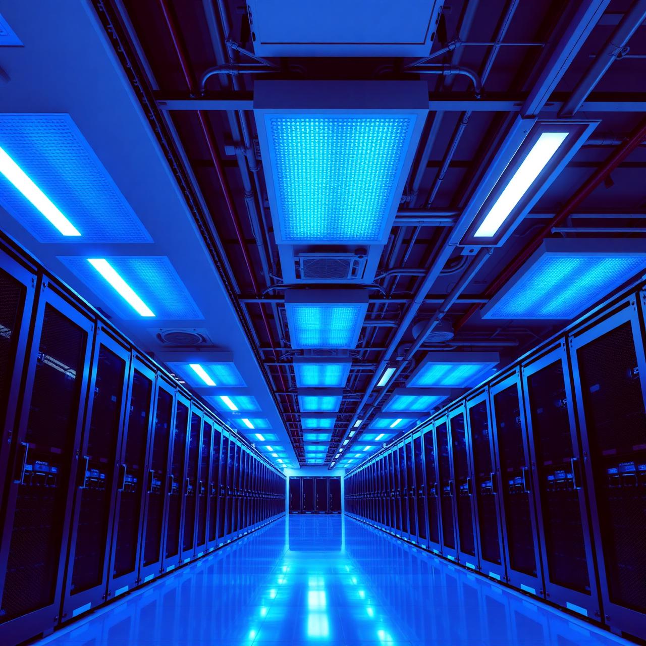 Data center moderno e organizado da infraestrutura Agathos